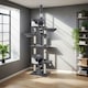 image 10 of Cat Tree Hansi - 243 to 260 cm, sisal cat scratching posts | White | grey/white | One Size | 1