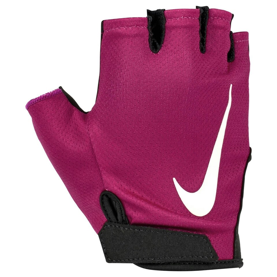 image 1 of Nike Womens/Ladies Gym Essential 2024 Fitness Fingerless Gloves - Black/Fuchsia - M