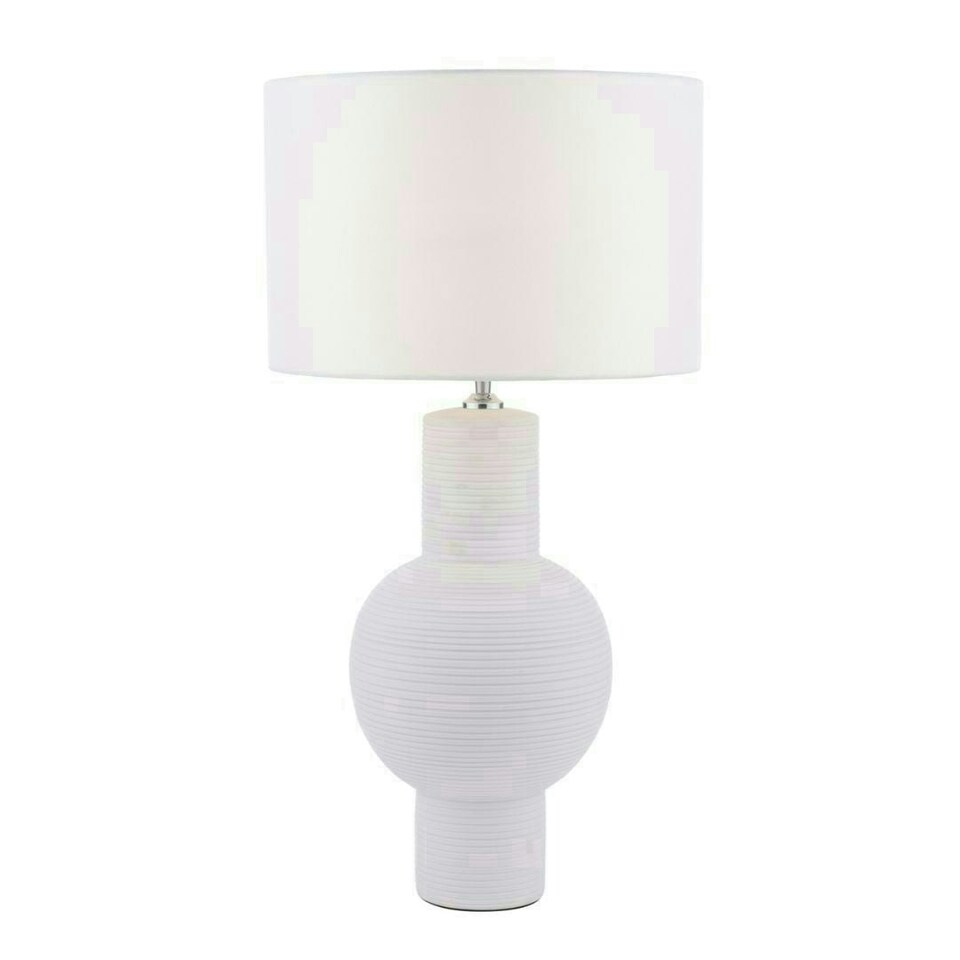 image 1 of Meredith White Ceramic Table Lamp White