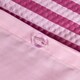 image 5 of OHS Stripe Embossed Soft Cosy Plush Plump Duvet Cover and Pillowcase Bedding Set Pink | Blush Pink | Single
