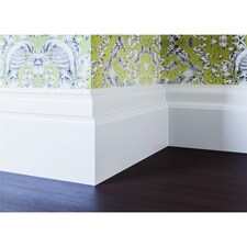 Pack of 15 (Total 15 Units) - MDF Primed Lambs Tongue Skirting Board & Rebate - 25mm (T) x 69mm (H) x 3050mm (L)