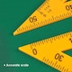image 5 of Pack of 5 Pieces Math Geometry Blackboard and Whiteboard Teaching Equipment Set