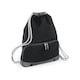 image 1 of Bagbase Athleisure Drawstring Bag - Black/Graphite - One Size | Black | One Size