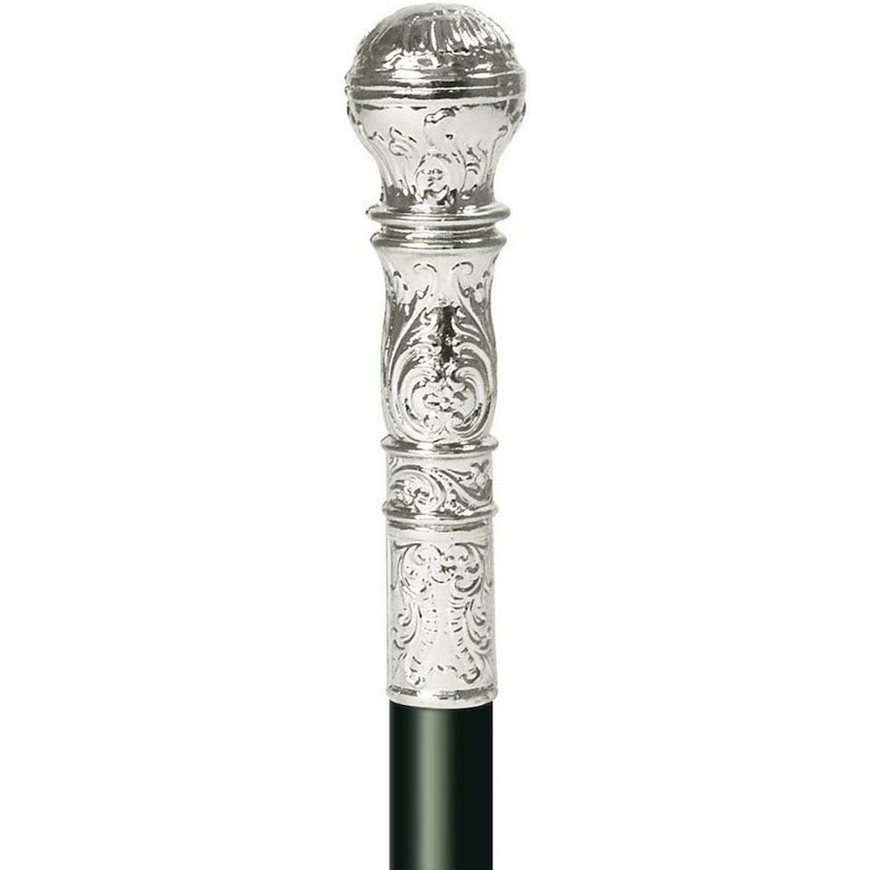 image 1 of Bristol Novelty Ball Cane Costume Prop - Black/Silver - One Size One Size