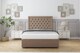 image 1 of Sloomy Montana Mink Plush Divan Bed With Mattress No Drawers With 54" Floor Standing Headboard 3' Single | Brown | Mink | Single | 1