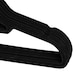 image 2 of Gr8 Home Pack of 20 Black Non Slip Flocked Velvet Coat Hangers Space Saving Trouser Bar