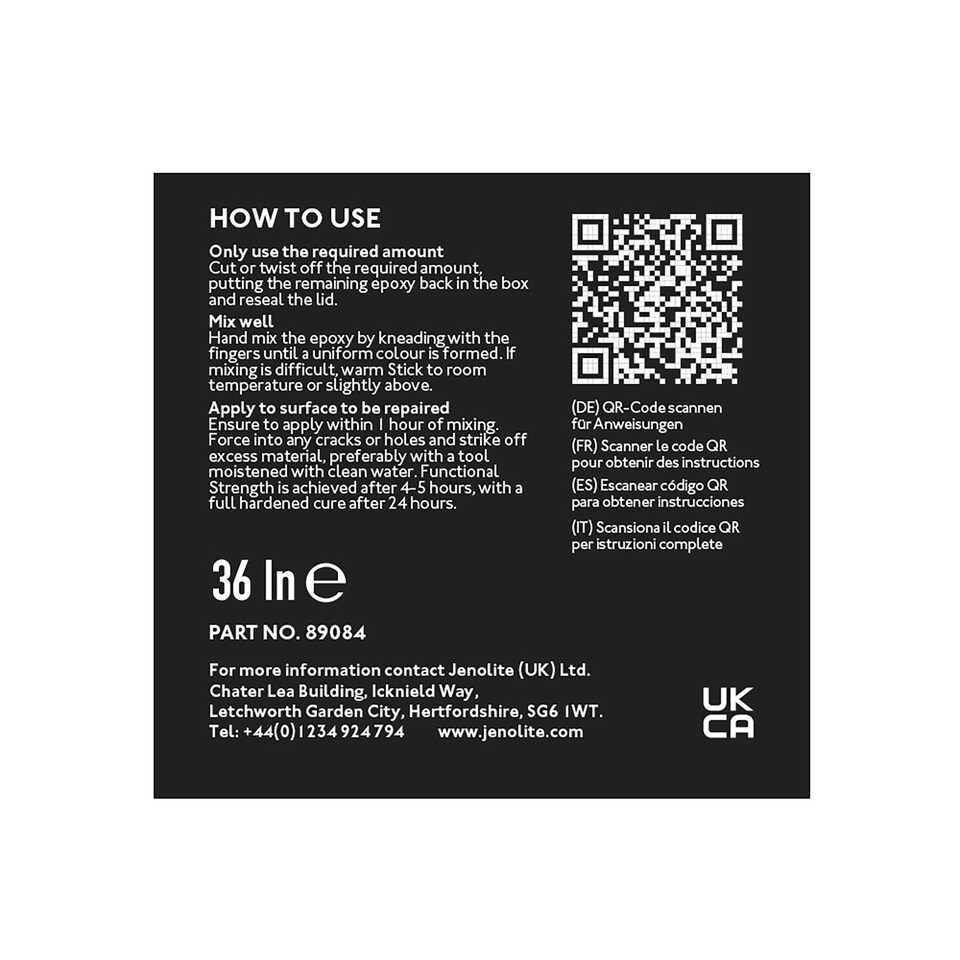 image 1 of Jenolite Kneadatite Blue/Yellow Green Stuff 36 Inch