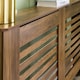image 2 of OHS Wood Effect Radiator Cover Sideboard Shelf - Large | Brown | Dark Wood