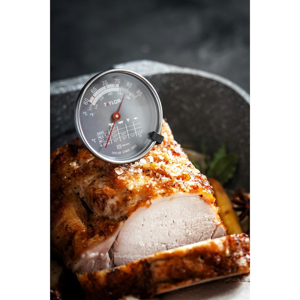 image 1 of Taylor Leave-In Meat Thermometer Stainless Steel