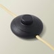 image 3 of ValueLights Margot White Marble Floor Lamp with a Linen Tapered Shade White