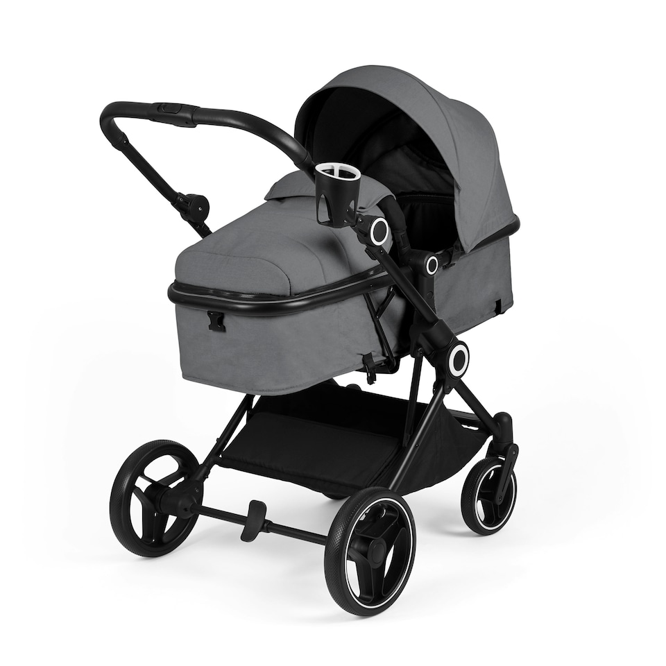 image 1 of Atom 2-in-1 Pushchair – Birth to 22kg (Approx. 4 Years), Lightweight, Compact Fold, Convertible Lie-Flat Seat, Parent & World Facing & More (Graphite Grey)