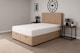 image 2 of Ottoman Storage Apollo Beige Plush 3ft Single Bed Set with Headboard and Mattress
