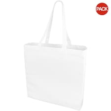 Bullet Odessa Cotton Tote (Pack Of 2) - White - 38 x 8.5 x 41 cm White