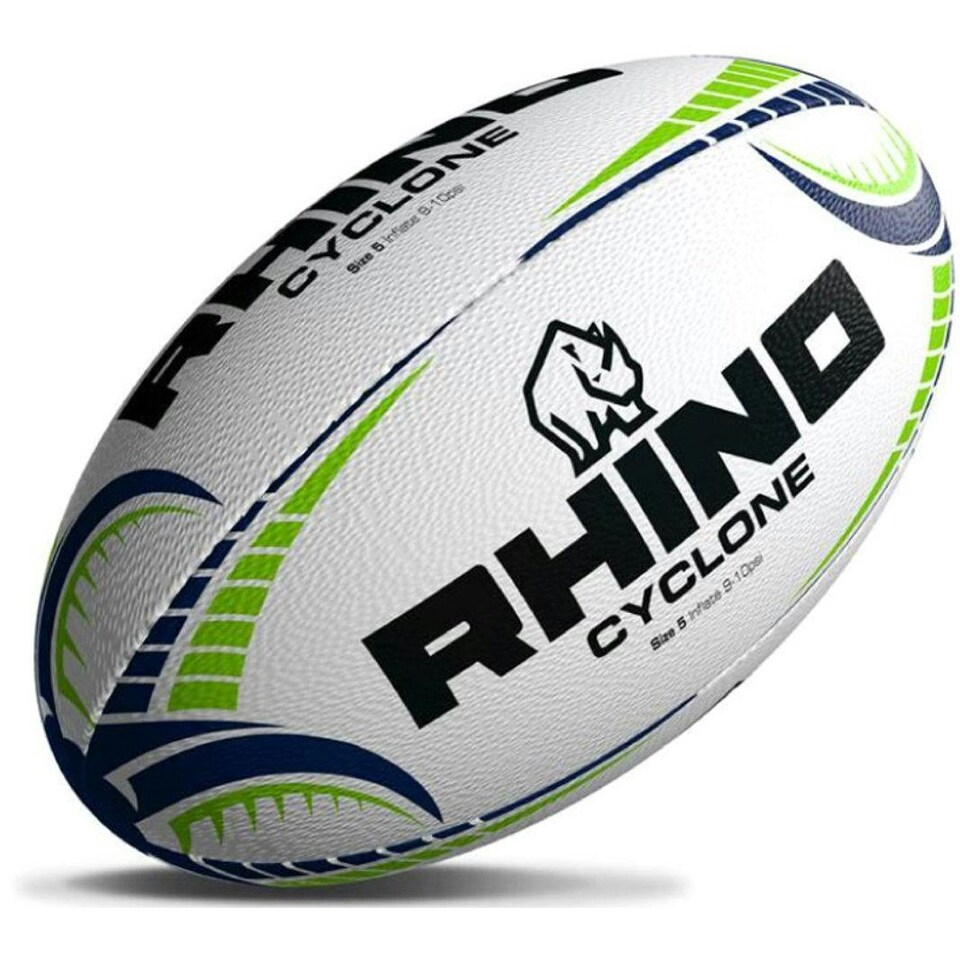 Rhino Cyclone Rugby Ball - White - 3