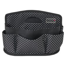 Papermania Craft Storage Caddy, Liquorice Dot, Black / White, 27 x 32cm