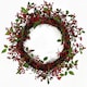 image 1 of Christmas Look Red Berry Floristry Wreath 60cm 24" Luxury