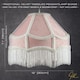 image 7 of Traditional Victorian Empire Lampshade in Soft Blush Pink Velvet with Tassels | Pink | Pink | 1