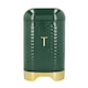 image 1 of Lovello Tea Canister Green Textured 11x11cm