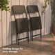 image 3 of VonHaus Set of Folding Rattan Effect Garden Chairs