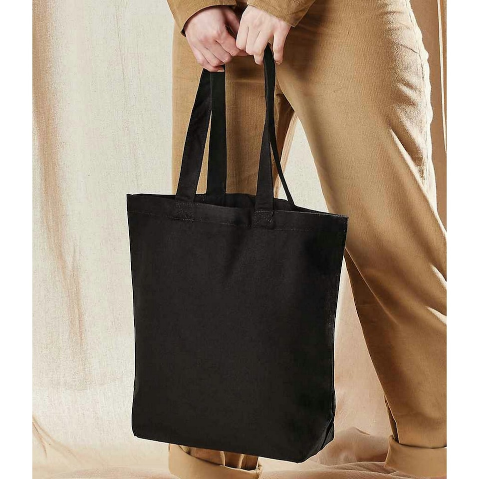 image 1 of Westford Mill Fairtrade Shopper Bag - Black - One Size Black