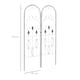 image 3 of Outsunny Set of 2 Metal Trellis for Climbing Plants, Scrolls Design, 45 x 150cm