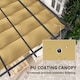 image 4 of Outsunny 3 x 3m Pergola with Retractable Roof, Aluminium Frame Garden Gazebo Canopy Outdoor Sun Shade Shelter for Grill, Patio, Deck, Khaki