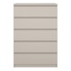 image 3 of Naia Chest of 5 Drawers in Cashmere