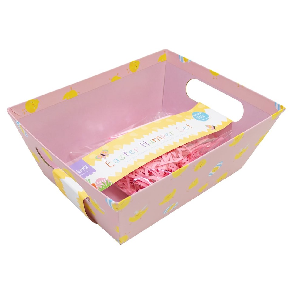 image 1 of Chicks Pink Easter Hamper Set