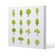 image 1 of Tree Illustrations (Canvas Print) | Cream