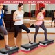 image 7 of Aerobic Stepper Yoga Step Board Gym Fitness Exercise Cardio Adjustable Blocks Red