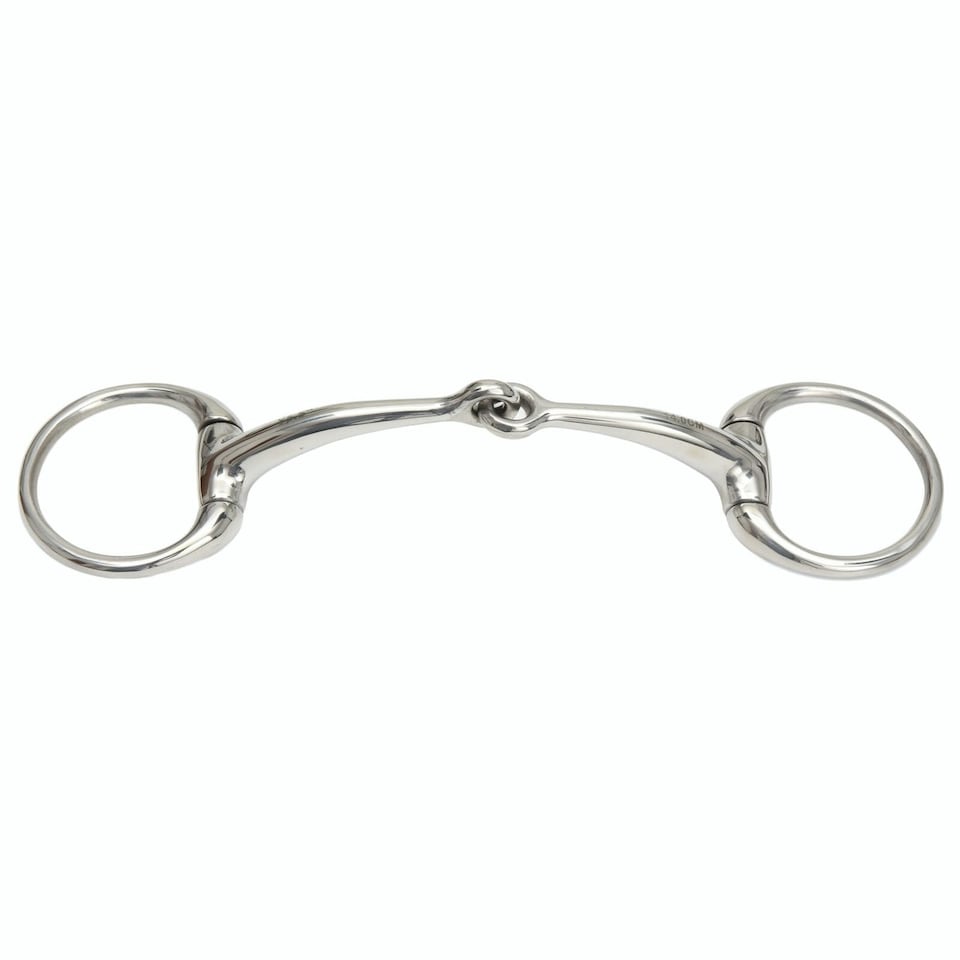 Shires Horse Eggbutt Snaffle Bit - Silver - 4.5in