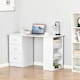 image 2 of HOMCOM 120cm Computer Desk PC Table Workstation with 3 Shelf & Drawers