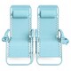 image 4 of Set of 2 Zero Gravity Reclining Foldable Garden Chairs Sun Loungers