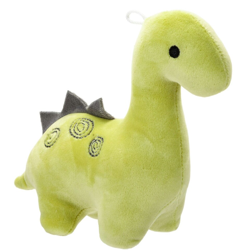 image 1 of Green Diplodocus 16cm Plush - Oh So Soft Cute Fabric Dinosaur Toy