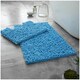image 1 of VELVETIO Loop Bath Set Anti Slip Water Absorbent Soft Bathroom Rugs Blue | Turquoise
