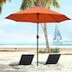 image 2 of Outsunny 2.6M Patio Umbrella Outdoor Sunshade Canopy w/ Tilt and Crank Orange