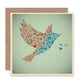 image 1 of Flying Birds Multi Colour Pattern Art Card