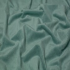 Minerva Core Range Green 5 Wale Cotton Jumbo Cord Fabric for Dressmaking, 142cm / 55" Wide - per metre