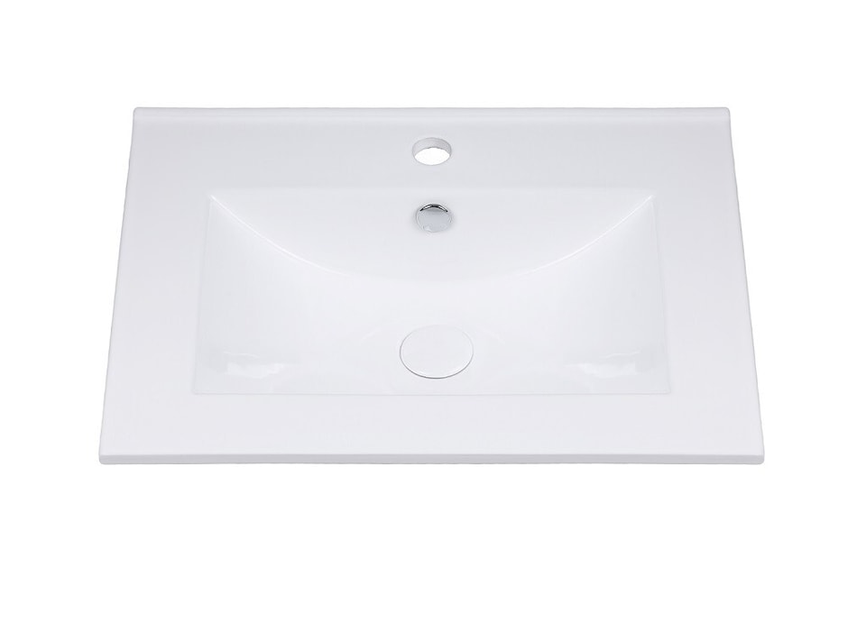 image 1 of Freestanding Bathroom Vanity Unit 600mm Sink Cabinet with Basin Oak Effect Storage Classic