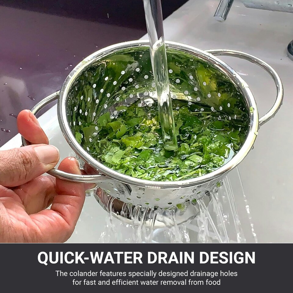 image 1 of Buckingham Hemisphere Colander / Strainer Stainless Steel 0.7 Litre / 14 cm