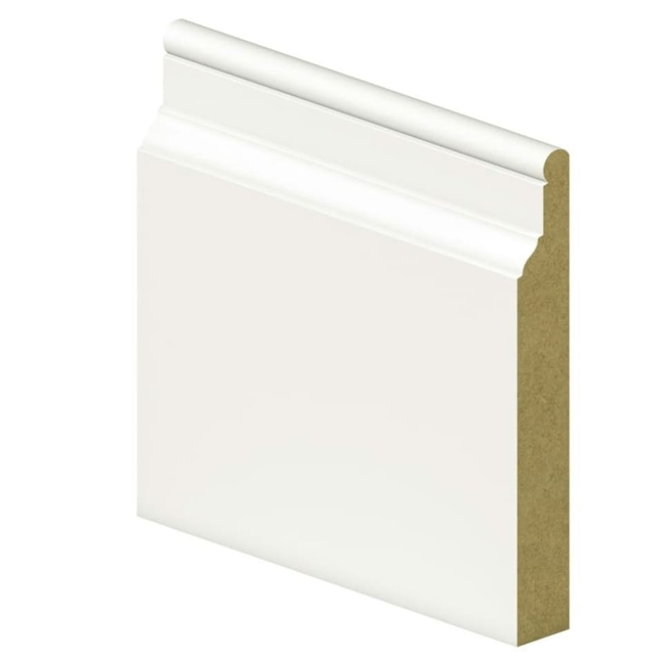 image 1 of PACK OF 15 - Georgian White Primed MDF Architrave - 18mm x 94mm x 2200mm