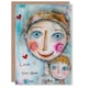 image 1 of Mothers Day Card Love You Portrait Drawing Mum Card