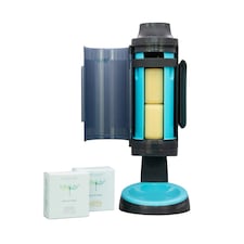 SNOAP Dispenser (Anthracite Grey) with Counter Stand and 2 Soaps