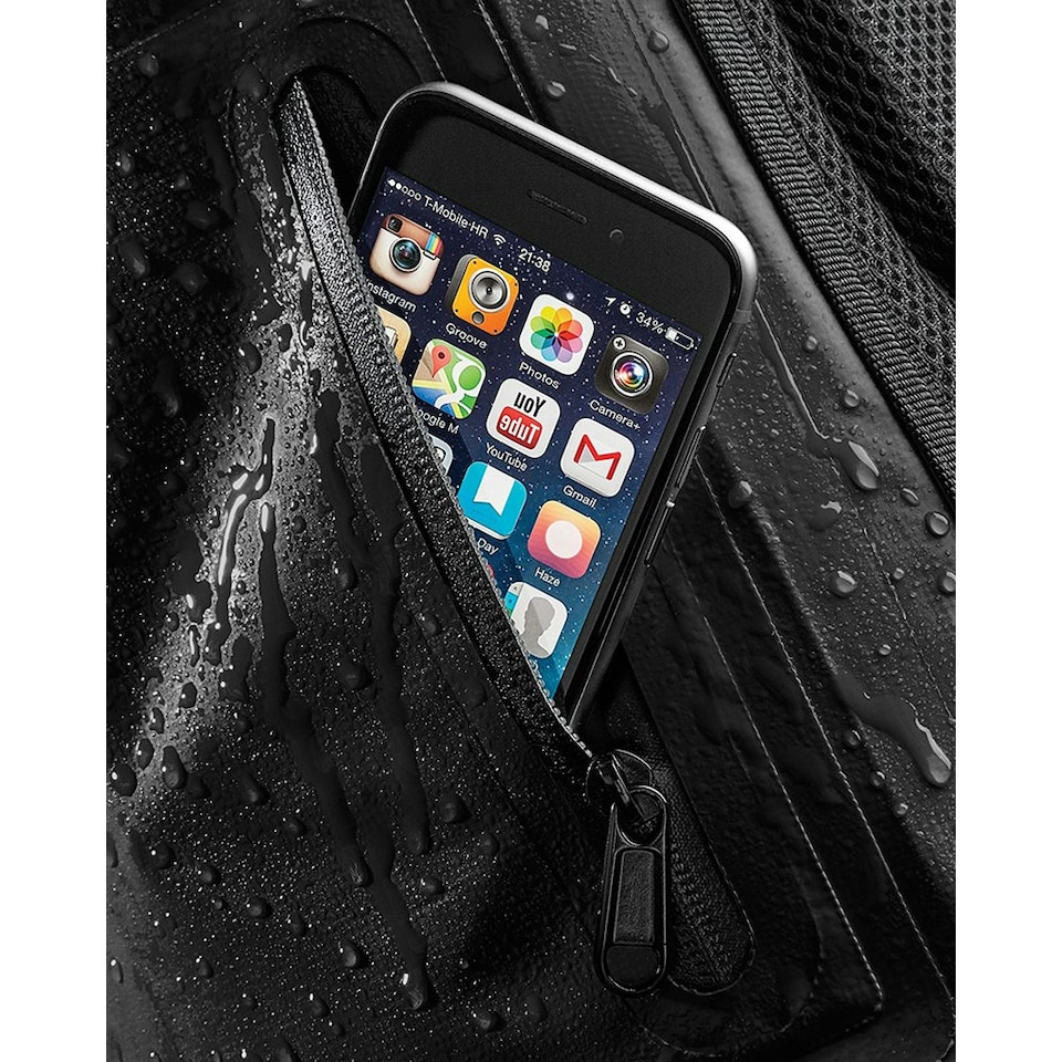 image 1 of Quadra Submerge 25 Litre Waterproof Backpack/Rucksack - Black/Black - One Size