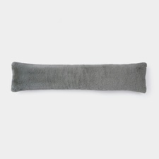 OHS Faux Fur Window Weather Seal Draft Draught Excluder Door Stopper, 90cm - Grey