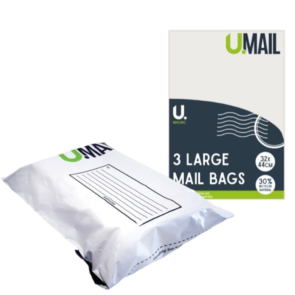 image 1 of Pack of 3 Large 32x44cm Mail Bags