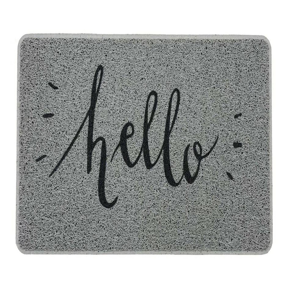 image 1 of Hello Print PVC Spaghetti Looper Door Mat - 75x44cm