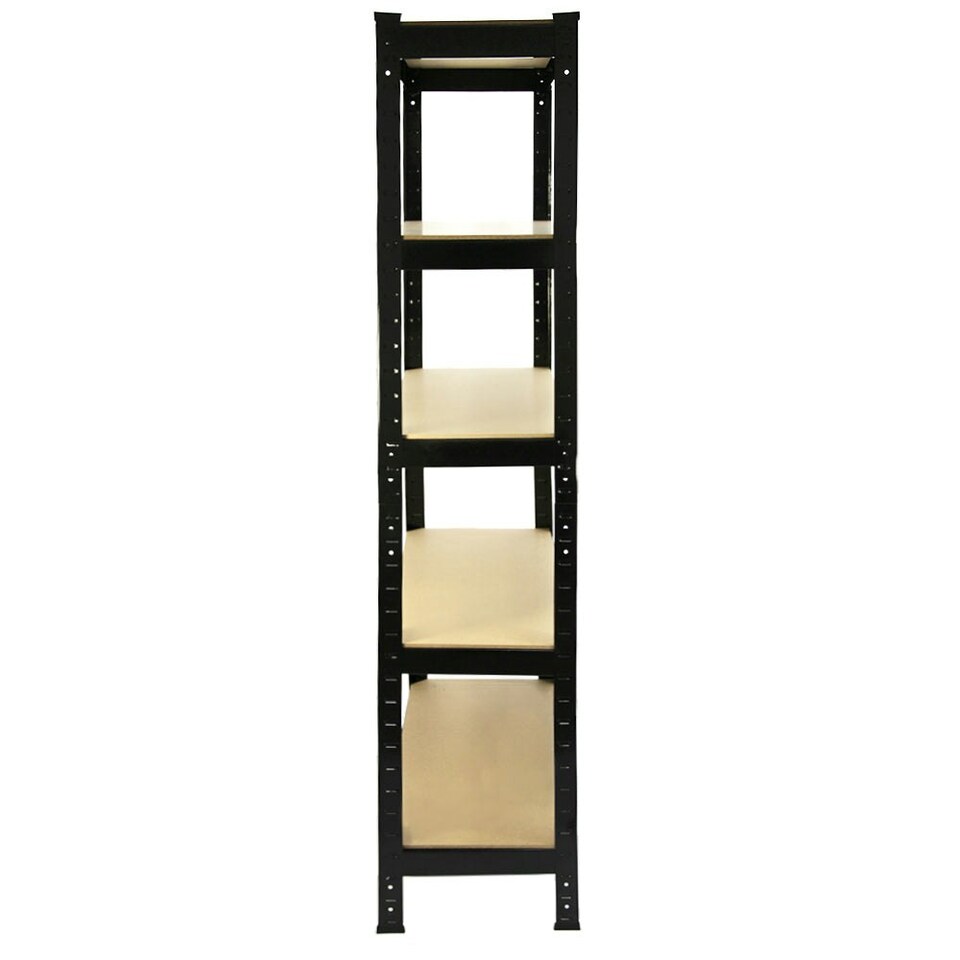 image 1 of 5 x T-RAX Black Metal Racking Units 75cm x 150cm x 30cm Black