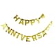 image 2 of Amscan Anniversary Gold Foil Letter Banner - Gold - One Size
