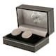 image 2 of Rangers FC Round Stainless Steel Cufflinks - Silver - One Size